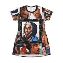 Load image into Gallery viewer, 2pac All Over Print T-Shirt Dress
