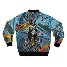 Load image into Gallery viewer, Men&#39;s Blue Money bags Bomber Jacket
